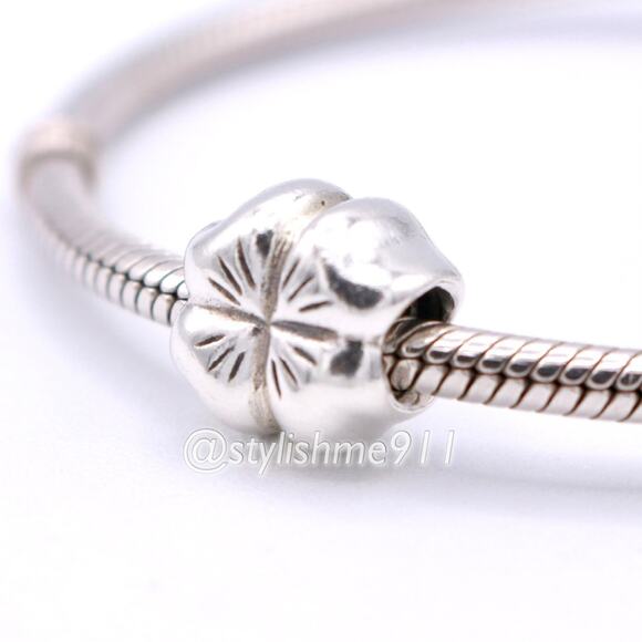 Authentic PANDORA Irish Shamrock Clover Four Leaf Bead - 790157 - Picture 2 of 9